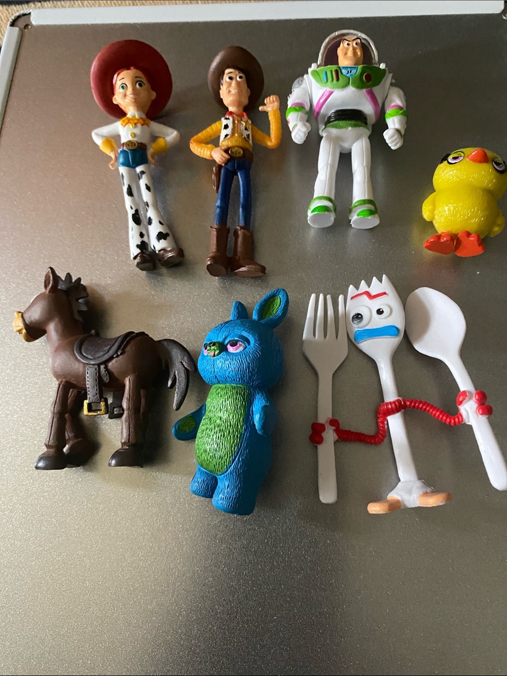 Disney Toy Story Figure Set - White, Blue, Brown, Yellow, Red, Green